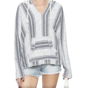 Ocean Drive Cotton Hoodie Blouse